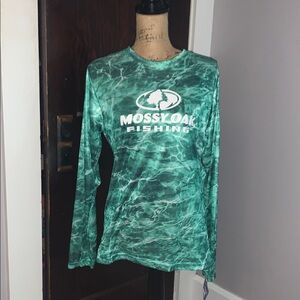 Mossy Oak Aqua Camouflage Fishing Shirt